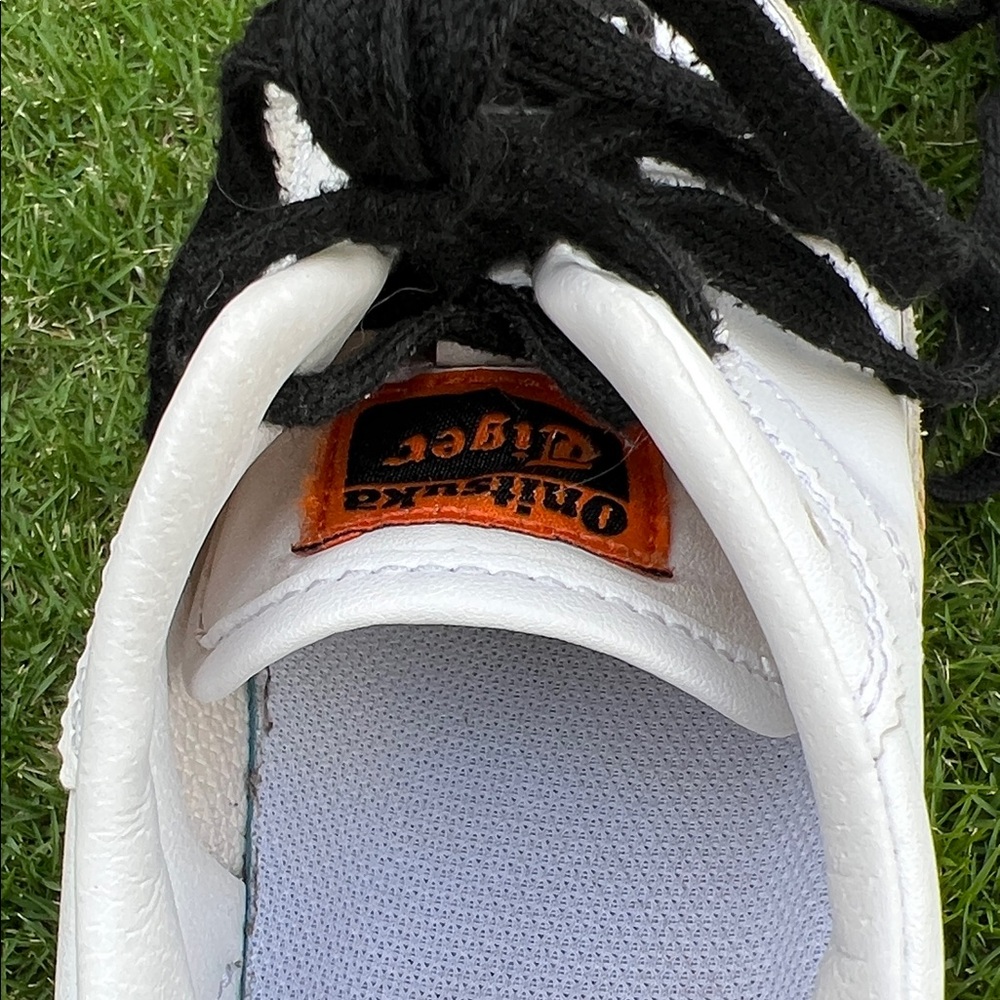 Onitsuka Tiger by Asics White and Orange Sneakers excellent condition - Picture 5 of 8